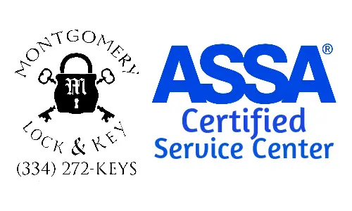 Montgomery Lock and Key with ASSA Logo